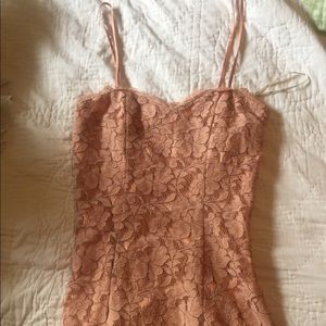 Coral cocktail dress